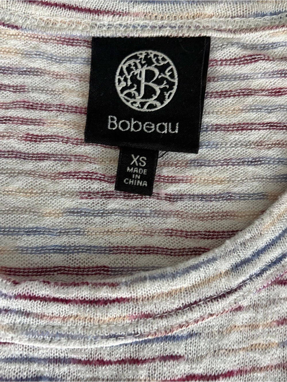 Bobeau Michelle Side Tie Maternity Tee XS